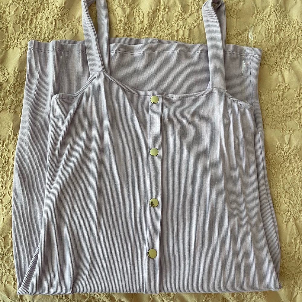 Lilac Ribbed Dress - M - Picture 8 of 12